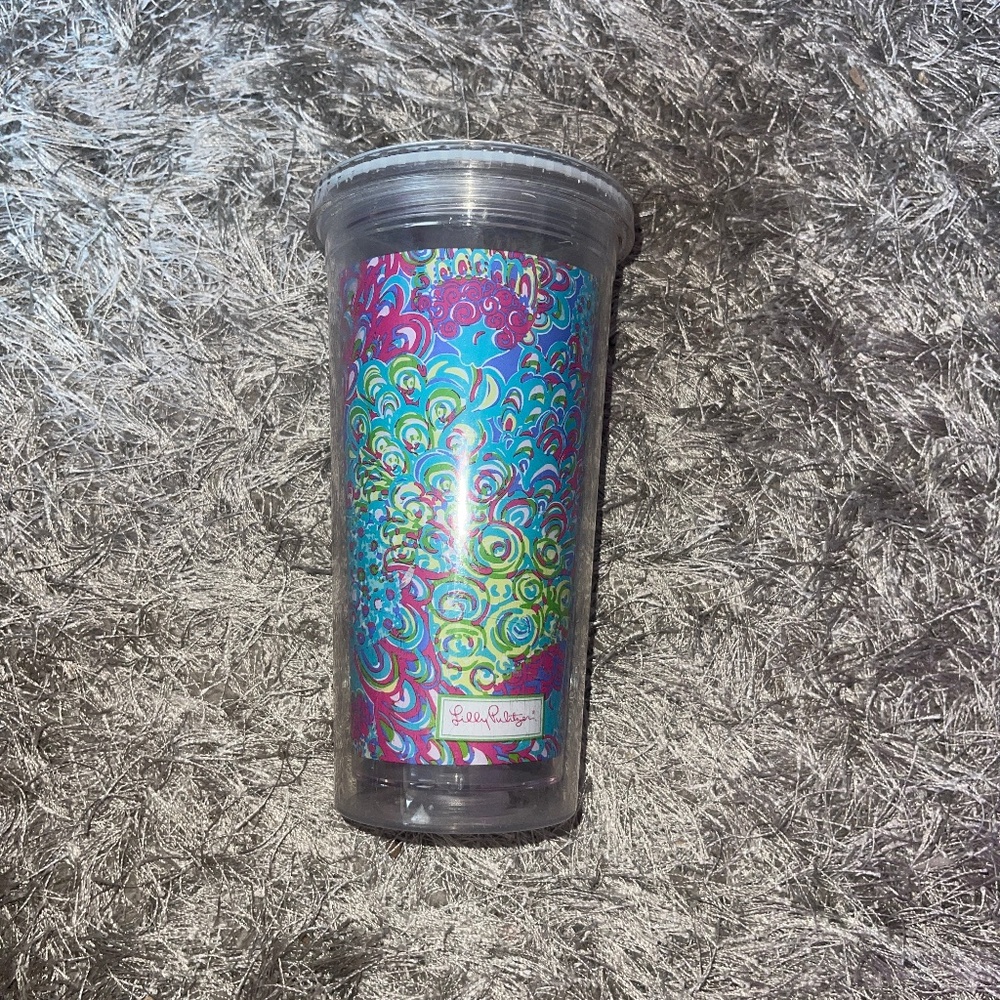 Lilly Pulitzer Reusable Tumbler Cup with Lid